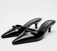 2025 imported Spanish ZARAˉ Family 2024 Summer New Baotou Support Black Temperament Casual Pointed M