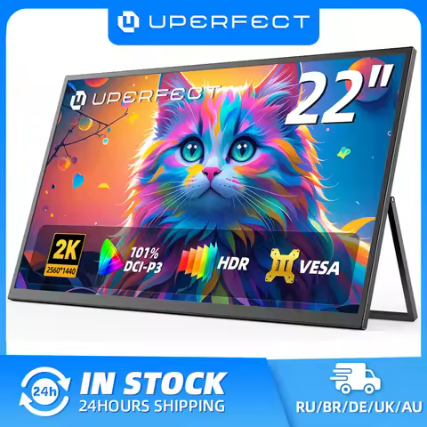 UPERFECT UMax 22 Computer Gaming Display 22inch Monitor 2K 1440P 100% SRGB USB-C HDMI IPS Screen for