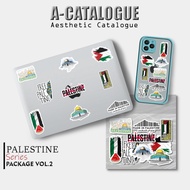 Sticker Aesthetic Case Handphone Laptop Tumblr Bujo Decal Skateboard Sarcasme Me Never Surender Free Gaza Palestine || Palestine VOL.2