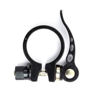 【☆stock】Ready Stock Bike Bicycle Seat Post Clamp CNC Black Clasp Quick Release  Aluminum Alloy