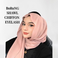 BORONG💥Shawl Chiffon Eyelash color Random