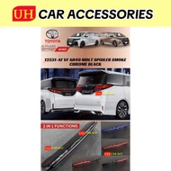 TOYOTA ALPHARD VELLFIRE 2023 2024 AH40 AGH40 MODELLISTA REAR TOP SPOILER COVER LED BODY KIT SMOKE CH