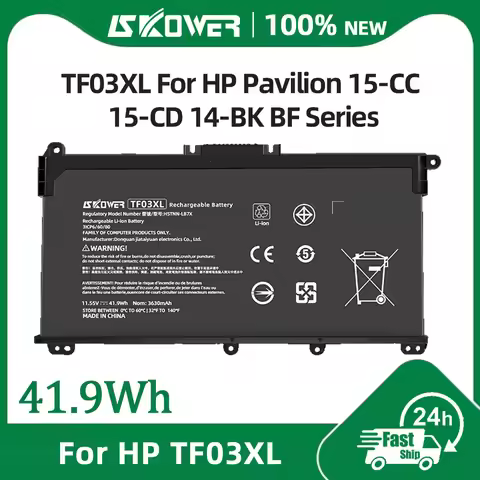 SKOWER TF03XL Laptop Battery For HP Pavilion 14-BK 14-CE 15-CS 15-CC 15-CD 17-BY TPN-C136 TPN-I130 T