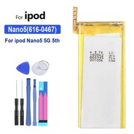 For A pple ipod Nano5 Nano 5 5G 5th Generation MP3 616-0467 Nano5(616-0467) battery