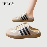 IELGY Summer 2026 New German Training Shoes Bag Toe Half Slippers Women's Platform Slip-on Shoes