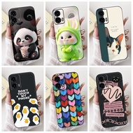 For Motorola Moto G35 5G 2024 Casing Lovely Heart Cartoon Panda Soft TPU Silicone Matte Cover For Mo