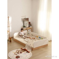 Montessori Floor Bed Beech Children's Bed Boys Girls Solid Wood Single Bed Small Apartment Bedroom T