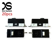 20PCS MS-001T 2P Small Micro Switch 1A-3A 125VAC Two Legged Vertical Patch Type SMT Self Resetting M