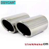 2pcs/set 7.6cm/2.99in Stainless Steel Car Exhaust Muffler Tip Pipes Covers For Audi A1 A3 A4 Tt 2009