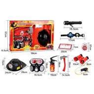 Performance simulation fire suit tool fire hat children's toy fireman helmet fire extinguisher gas mask