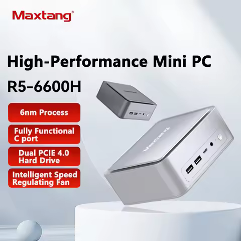 Maxtang Ryzen 5 6600H MINI PC 16GB/32GB DDR5 4800Mhz 512GB/1TB M.2 2280 NVME SSD PCIE4.0 USB4.0 WIFI
