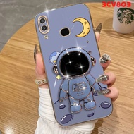 Casing huawei y7 2019 huawei y9 2019 huawei y7 pro 2019 phone case Softcase Electroplated with holder  silicone shockproof Protector Smooth Protective Cover new design DDYZJ04