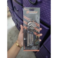 9 piece point hex key