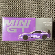 MiniGT MGT01067 Toyota Supra (A80) Model Car Toy Top Secret GT-300 Top Secret Purple