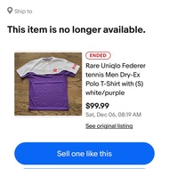 Uniqlo RF BNWT Roger Federer Tennis Shirt