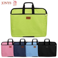 JONYS Files Bag With Handle Business Documents A4 Size Durable Waterproof Handbag