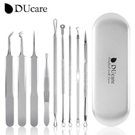 DUe 9Pcs/Set Blackhead Remover Tools with Metal Case Pimple Popper Tool Kit for Pimples, Blackheads,