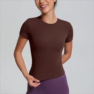 【LASYYOGA】(No Pad) Sports Top High Elasticity Casual Breathable Quick Dry Slimming T-shirt Gym Tenni