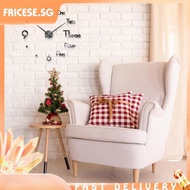 [fricese.sg] Wall Clocks Fashion Home Decor Modern Wall Sticker Clock for Living Room Bedroom