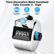 Clicker Counter, Metal Hand Tally Counter Clicker, 4 Digit Mechanical Palm Click Counter For Countin
