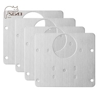 Kitchen Cupboard Door Hinge Repair Plate Kit, Stainless Steel Cabinet Hinge Repair Bracket Kit