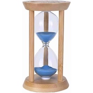 Mini Wooden Sand Timers,100% Bamboo Hourglass Sand Timers 30Second Sandglass Timer for Toothbrush Ti
