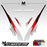 SUZUKI Striping CrystalSUZUKI 1995 Crystal Tune Striping Sticker Crystal Tune Jet Cooled Aone Motif 