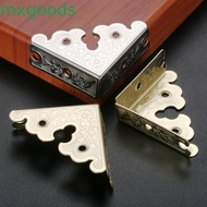 MXGOODS Triangle Corner Furniture Fitting Vintage Corner Brackets Protector Edge Cover Decorative Fu