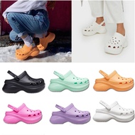 รองเท้าแตะผู้หญิงครอส์ Crocs Women's Classic Bae Clogs รองเท้าผู้หญิงแบบรัดส้น รองเท้าแตะลำลอง รองเท้าเผื่อสุขภาพ