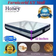 Honey Zero Stress Tilam Queen Spring Mattress 12" Bedding Home