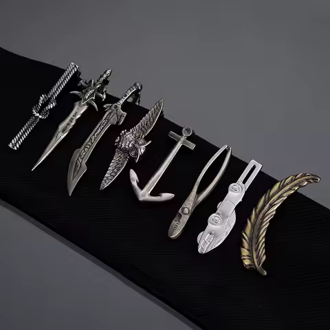 Fashion Men Business Car Owl Tool Tie Clip Multiple Styles Tone Metal Tie Clip Tie Bar Necktie Clips