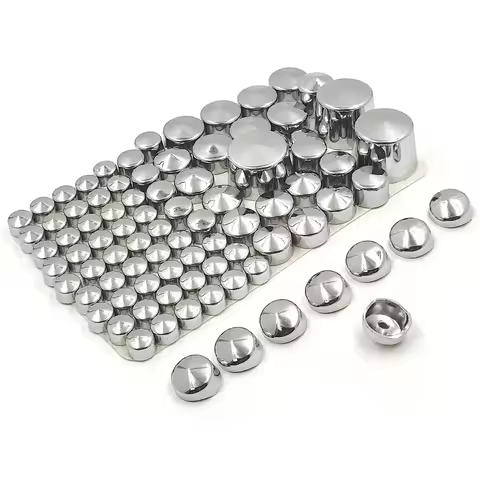 Motorcycle Parts Bolts Toppers Caps for 2000-2005 2006 Harley Davidson Softail Twin Cam CHROMED