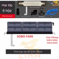 Sobo FA-90 2-Storey Rain Set Filter 6 Mica Filter Tray For Aquarium 80-100cm