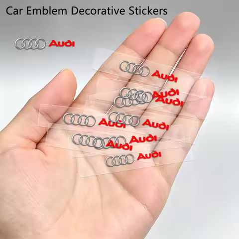 For Audi A1 A4 A5 A6 A7 A8 B6 B7 B8 B9 TT TTS 8S SQ5 A4L A6L Q3 Q5 Fashion Audi Car Emblem Decorativ
