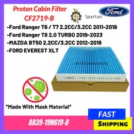 ORIGINAL FORD RANGER T6 T7 2.2 3.2 XLT MAZDA BT50 BLUE CABIN FILTER AIRCOND AB39-19N619-B CF2719-B