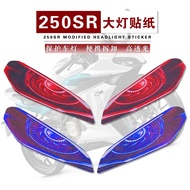 For CFMOTO 250SR 250 SR Motorcycle Accessories 3D Front Fairing Headlight Sticker Guard Head light S