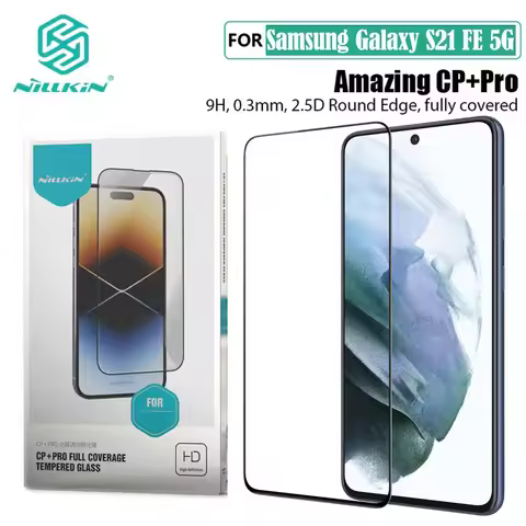 For Samsung Galaxy S21 FE Tempered Glass Nillkin CP+PRO Anti-Explosion Full Glue Fully Screen Protec