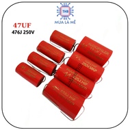 Audiophiler capacitor 47UF 250V 476J red - linhkienthb