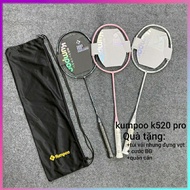 Genuine KUMPOO K520 pro 1-piece badminton racket with free velvet bag + string & grip