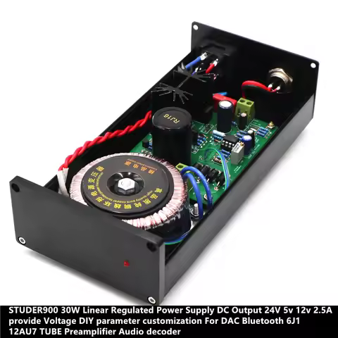 TIANCOOLKEI STUDER900 O-30W HiFi noiseless stabilivolt linear power supply Output DC 5V-9V-12V-15V-2