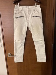 BALMAIN PARIS 機車牛仔褲 biker jeans