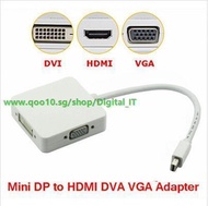 New 3 in 1 Mini DP DisplayPort to HDMI/DVI/VGA Display Port Cable Adapter for Apple MacBook Pro Air