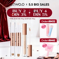 O.TWO.O 2PCS/Set Concealer Foundation + 3D Contour Stick 2 in 1 Highlighter & Contourter