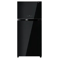 TOSHIBA 5⭐ 660L Peti Sejuk 2 Pintu Ultra Fresh Chiller Auto Ice Maker / 2 DOOR FRIDGE BLACK GLASS GR