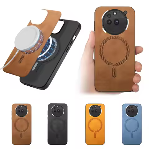 For Nothing Phone 3a Pro Case Phone 3A Pro Luxury Leather for Magsafe Magnetic Wireless Charging Cov