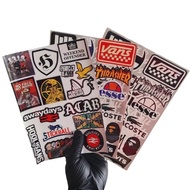 CASUAL BRAND STICKERS, PUNK BANDS, HELMET STICKERS, MOTORCYCLE STICKERS, REBELLIONROSE STICKERS, MCP