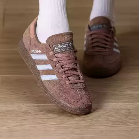Adidas Women's SPEZIAL Retro Textured Leather Low-top Casual Sports Shoes - Durable IH1503