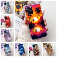 For Samsung S10 Lite Case SM-G770F Clear Aesthetic Cute Cat Fashion Funny Painted Back Cover For Sam
