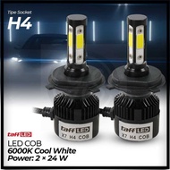 [GE] Car Headlights X7 LED COB Headlight H4 Cool White 2 PCS - 75818-4CN
