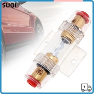 LUCKY-SUQI Car Audio Fuse, AGU 30-100A Car Fuse Holder Block, Inline Gold Plated DC 12V Refit Fuse H